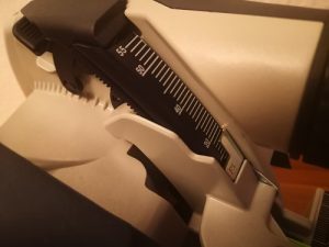 Skala 0 bis 55 mm Schnitttiefe